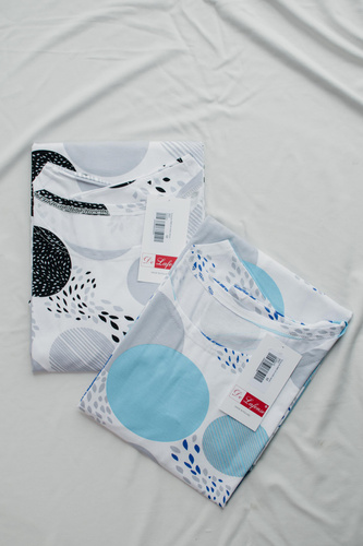 860 Amelia Koszula nocna De Lafense – krótki rękaw, miękka wiskoza - szary