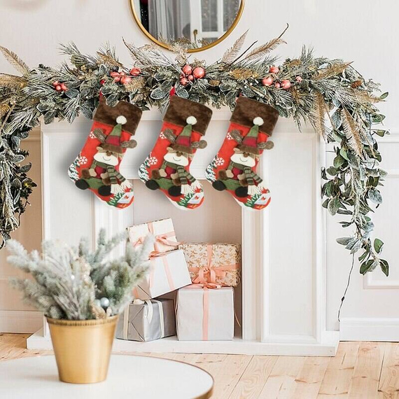 Renne 1 Skarpeta świąteczna but Eurofirany czerwony/brązowy