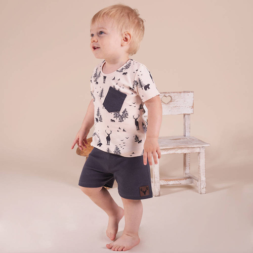 199037 Bambi Nicol Komplet bluzka kr. rękaw + spodenki