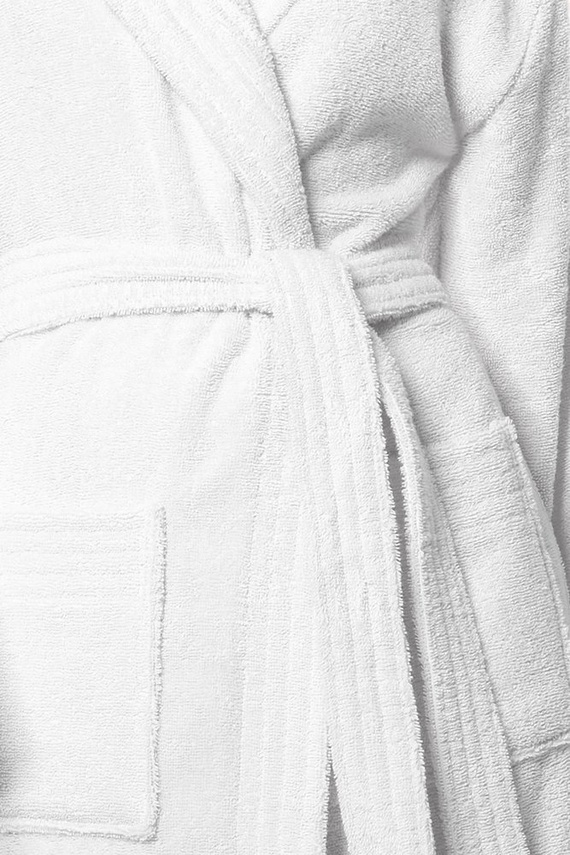 2102 Długi Szlafrok Damski Frotte L&L - navy