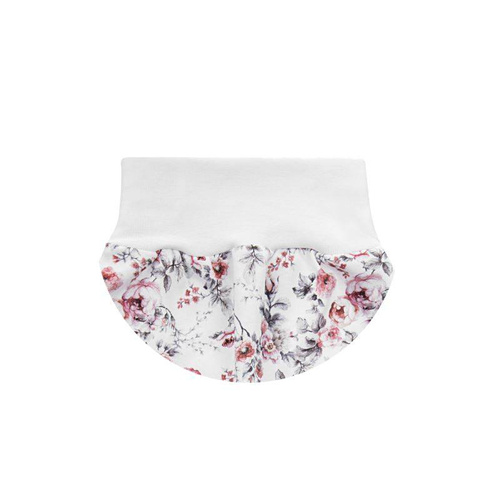 "Rose" Półśpioch bawełniany dla dziewczynki Terjan - white rose