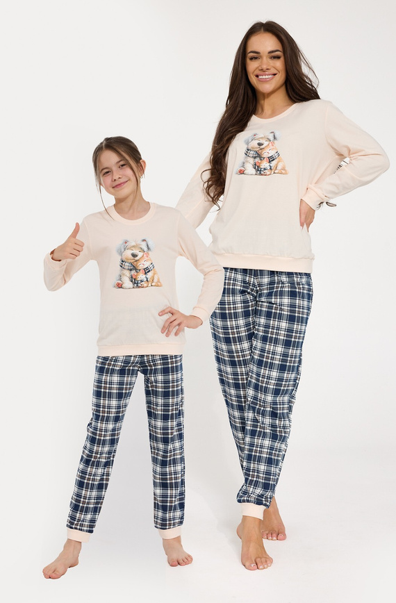 Piżama dziewczęca Cornette Home Friends 594/203, 592/203 – 100% bawełna