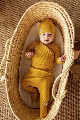 "Natural Harmony" Makoma Body dzidziuś z długim rękawem honey