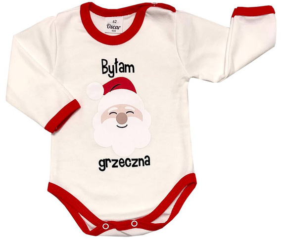 Body z długim rękawem "Byłam grzeczna" Oscar Kids