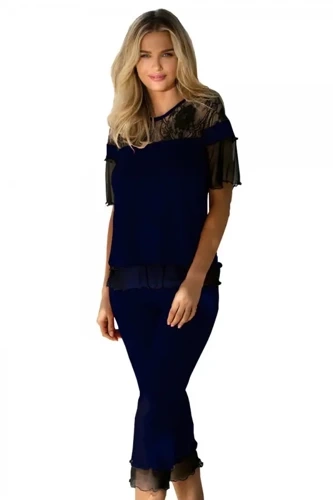 Manuela Piżama Damska DKaren - granat