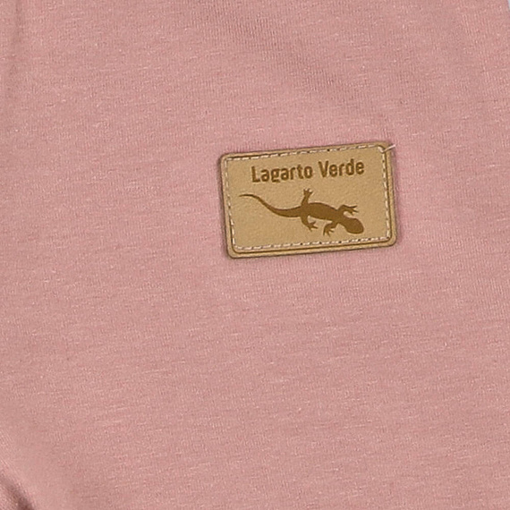 KAR-0041/BRO Legginsy dziewczęce Lagarto Verde - brudny róż