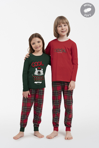Tess Italian Fashion Piżama dziecięca - czerwony/druk 