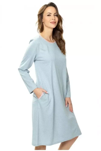 86564 Good Night koszula nocna Mewa druk kropki 