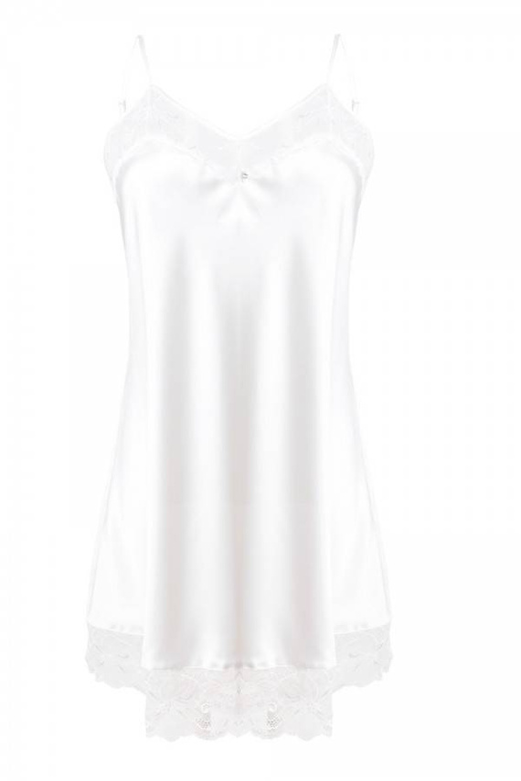 Milan Koszulka satynowa damska DKaren - biała