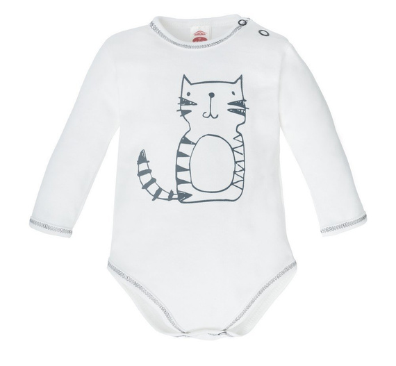 "FRISKY" Makoma Body z długim rękawem ecru