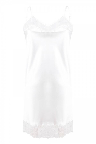 Milan Koszulka satynowa damska DKaren - biała