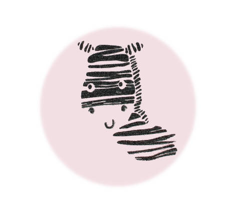 "Zebra" Terjan Pajac bawełniany - różowy