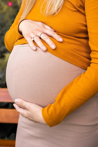 Spódnica ciążowa Tummy Milk&Love morska zieleń