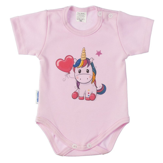 Latarnik Martex body niemowlęce krótki rękaw szary