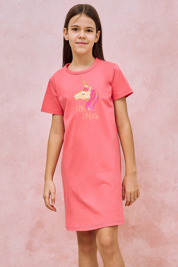 3176 Mila Taro Koszula Dziewczęca koralowy