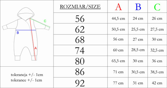 212270 Tola Nicol Pajacyk dresowy z luną