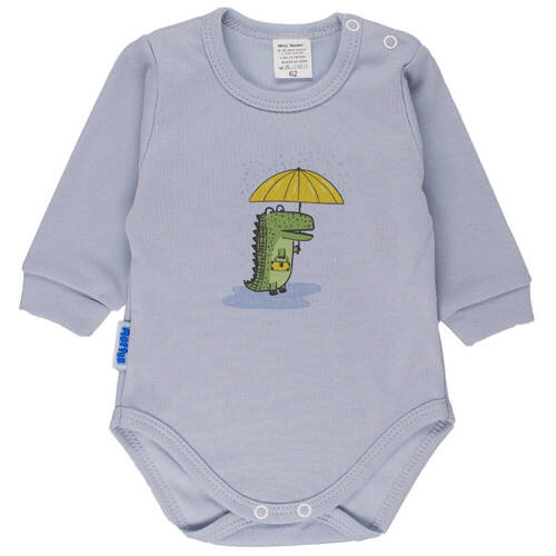 Deszczowy krokodyl body z długim rękawem Martex szary