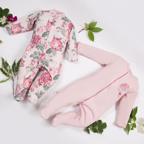 Roses Eevi Pajac dla dziewczynki- jasny róż