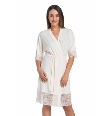 2901 Gloria Szlafrok damski Teyli - ecru
