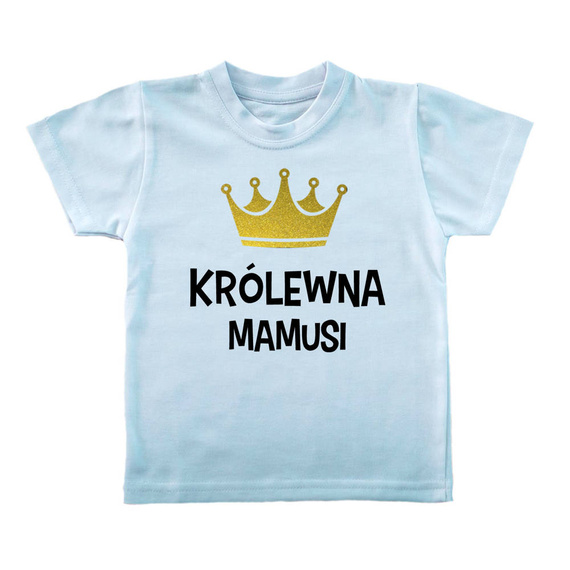  "KRÓLEWNA MAMUSI" Moocha Koszulka dziecięca biały 