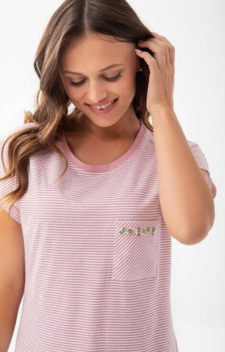 203 Koszula Nocna Luna - różowa