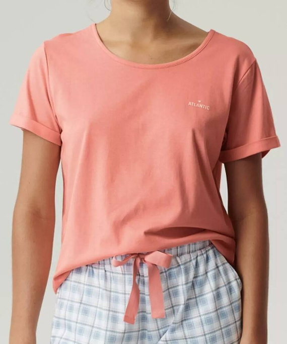 NLP-497 Piżama Damska Atlantic-koralowy