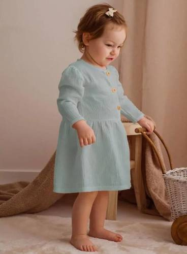 Silky Sukienka muślinowa Koala - miętowa