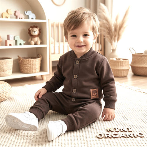 ABN-5664 Nini Bluza Dresowa Dziecięca Balloon Friends 95% Bawełna Organiczna PL