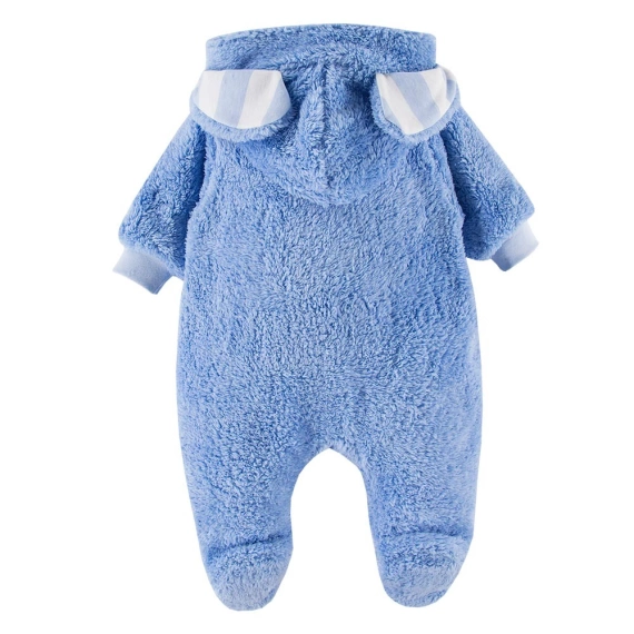 Mellow Eevi Pajac z kapturem - niebieski