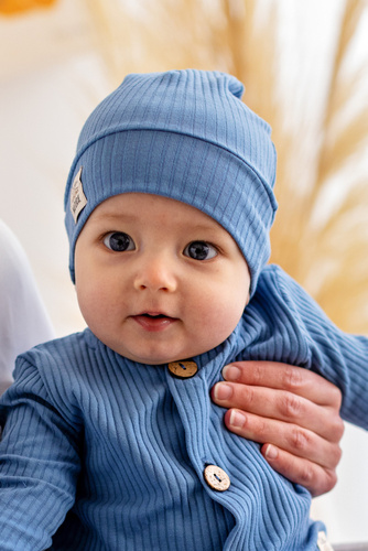 "Natural Harmony" Makoma Czapeczka niemowlęca jeans