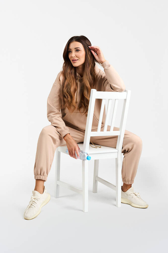 Viva Bluza damska z kapturem Fashion - beżowy