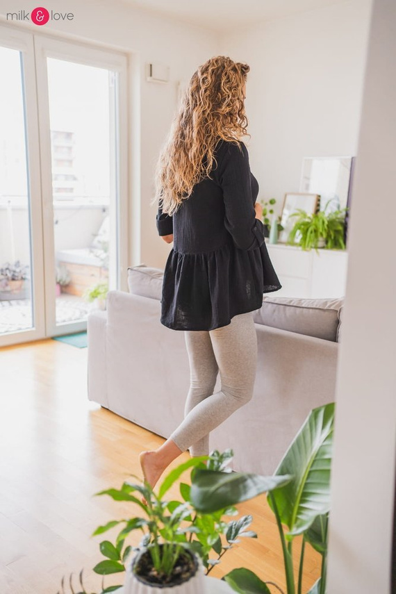 Mother Nature Milk&Love Tunika do karmienia wrzosowy