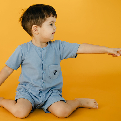 Pearfect Eevi Rampers niemowlęcy - ecru druk