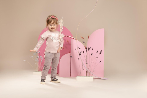 Happiness Pinokio Bluzka wciągana dla dziewczynki - róż