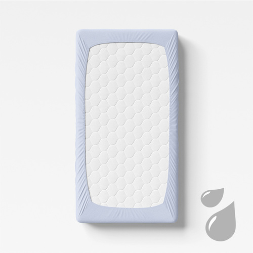 Eevi Prześcieradło dziecięce nieprzemakalny - jasny niebieski