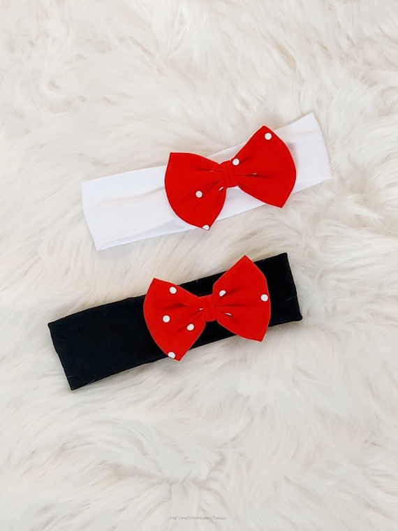 Myszki Bambarillo opaska z kokardką czarny