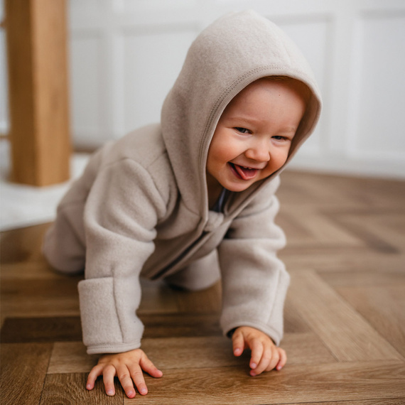 Mellow Eevi Pajac z kapturem - różowy