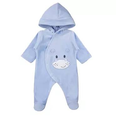 "Baby Love" Ewa Klucze Pajac welurowy - niebieski