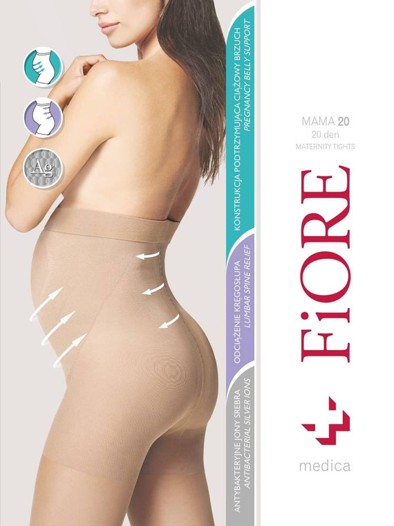 Rajstopy  Mama M 5208  20den Fiore - light natural