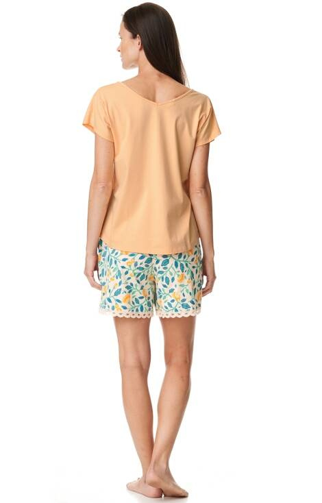 LNS 967 Piżama Damska Key - pomarańczowy