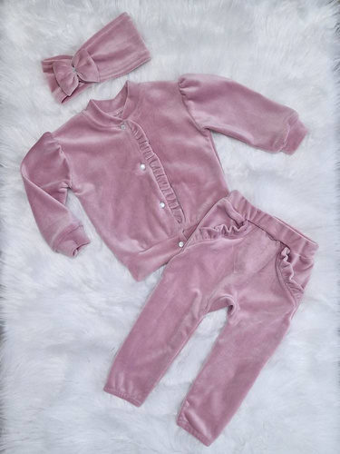 Amelka Bambarillo Spodnie niemowlęce wrzos