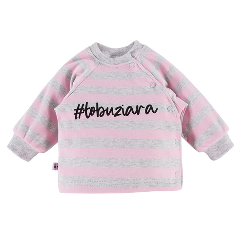 Ancymon Eevi Bluzka niemowlęca 2-pak - szary/różowy