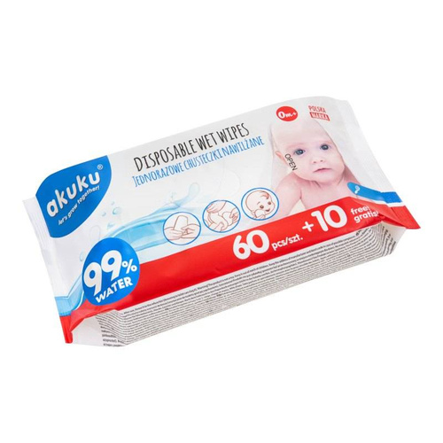 ALA0031 Jednorazowe chusteczki nawilżające Akuku