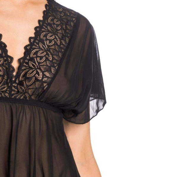 21216 Emma Koszula Nocna Siateczkowa Teyli - czarna