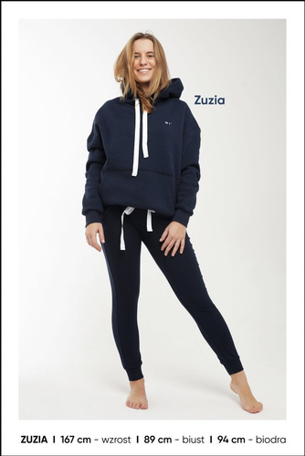 MI° hoodie Misimi bluza z kapturem - granat