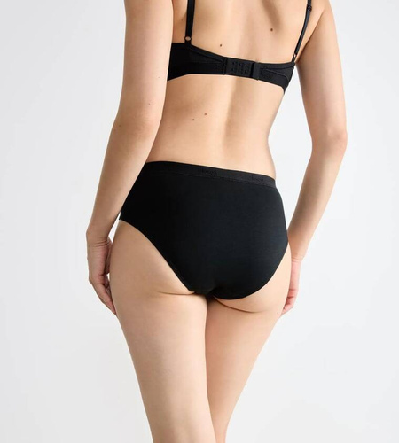 Go Casual Midi Figi Damskie 2-pak Sloggi - black