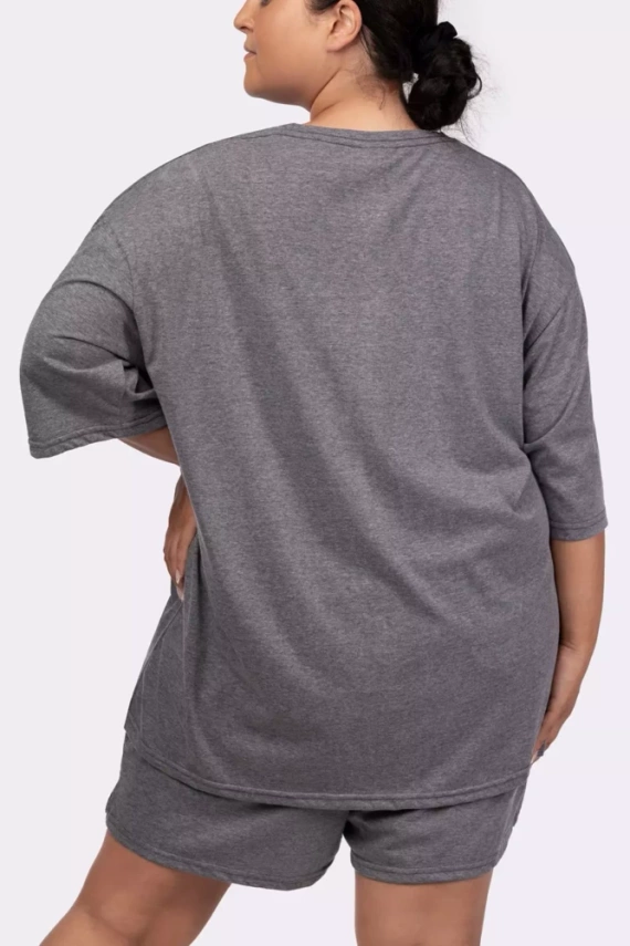 Joy shortsleeve Piżama damska Mona melange