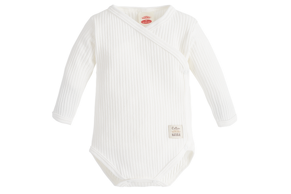 "Natural Harmony" Makoma Body dzidziuś z długim rękawem ecru