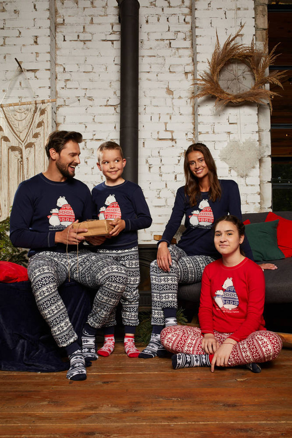 Arktyka Piżama Męska Italian Fashion - granatowy