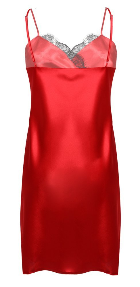 Doris Halka satynowa koszulka damska DKaren - czerwona